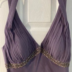 Lavendar T Length Formal dress